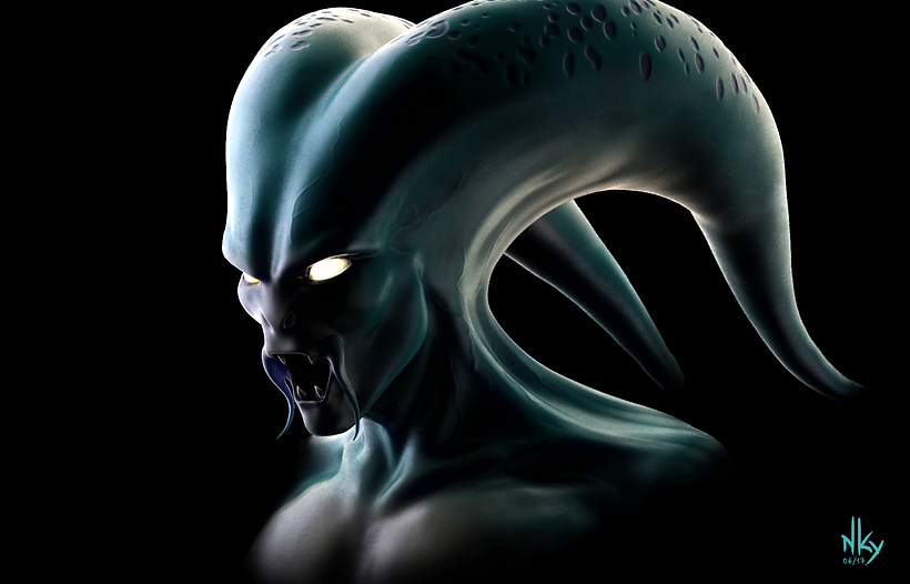 Modelado 3d en Zbrush, renderizado por capas en Keyshot y compilación + edición final en photoshop