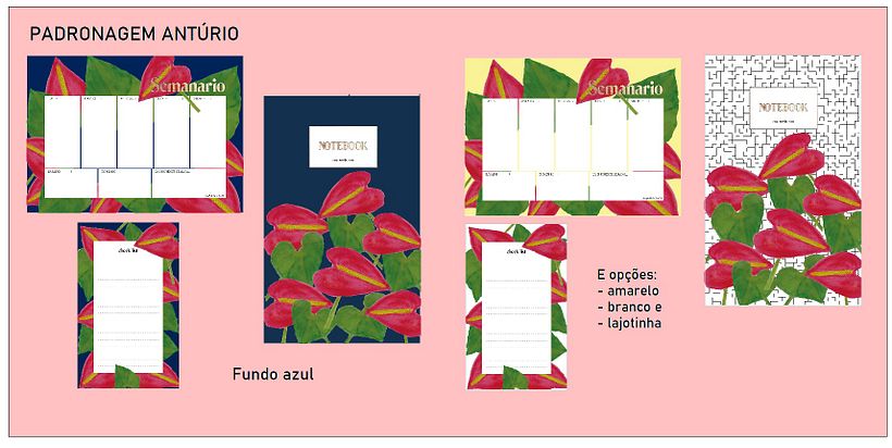 Projeto final: esboço com possibilidades de impressão do conjunto