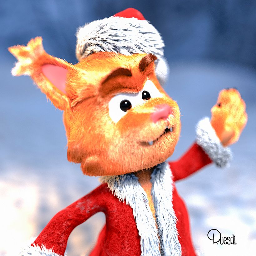 Kai the cat_Mi Proyecto del curso: Creación de pelo 3D con XGen de Maya  2