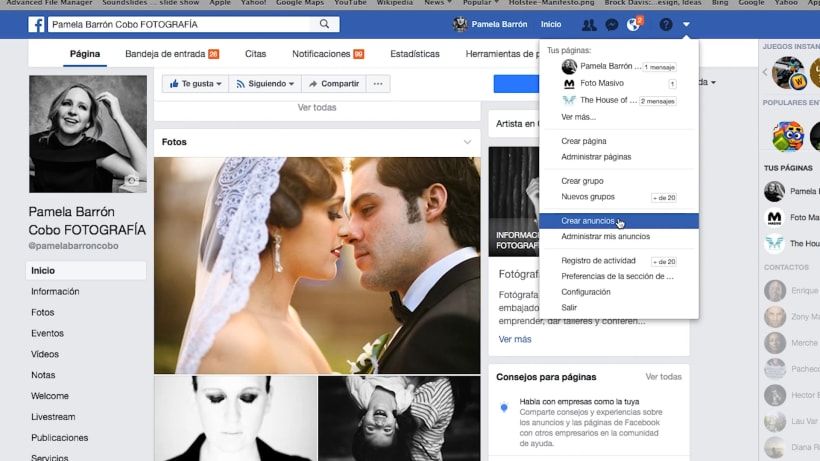 Podemos encontrar no menu "criar anúncios" na barra superior da nossa página
