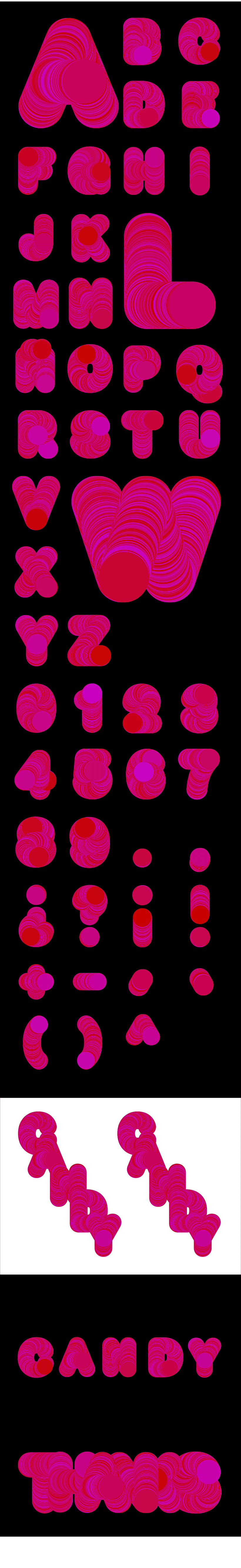 Candy tipography: Diseño tipográfico experimental con Processing 0