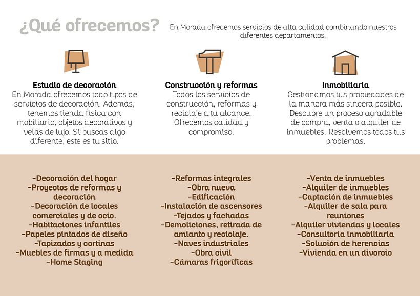 Flyer: servicios empresa.