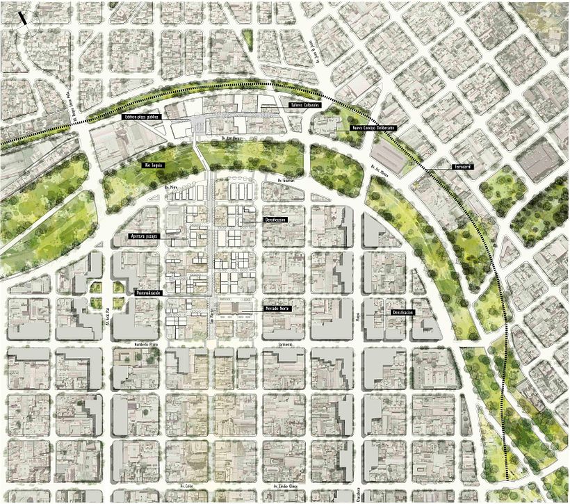 Planimetría escala 1.2000. Proyecto de investigación, Córdoba, Argentina.