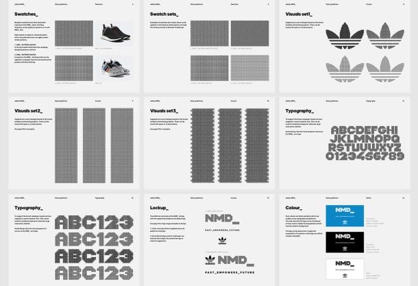Manual de identidade da Adidas NMD