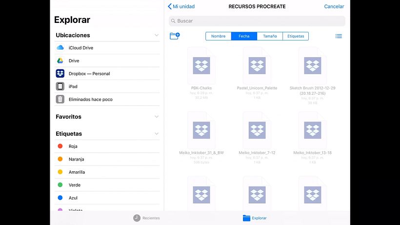 Importando recursos desde la pestaña Insertar archivo