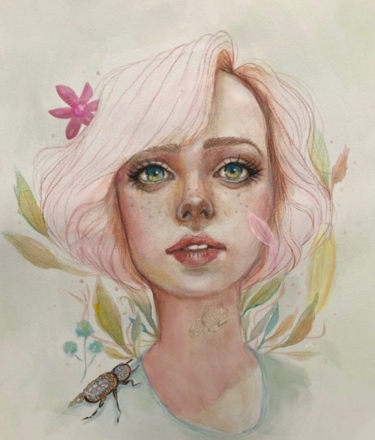 My project in Illustrated Portrait in Watercolor course 0