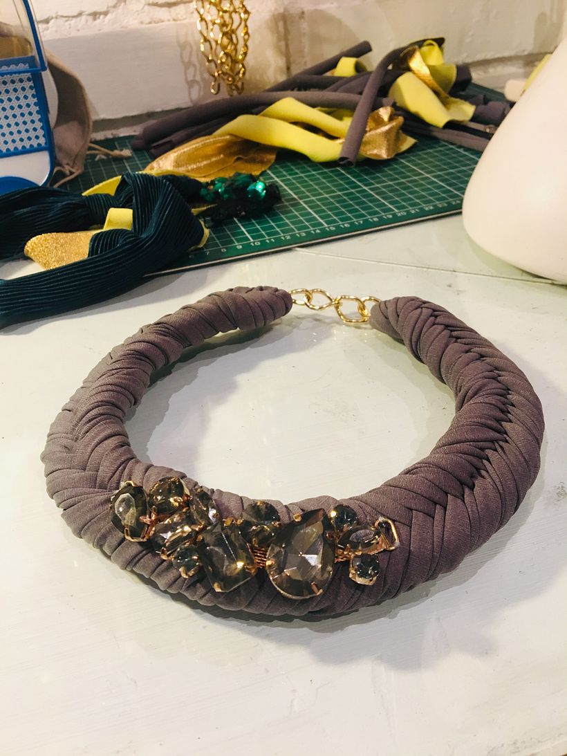 Mi Proyecto del curso: Creación de joyería textil 2