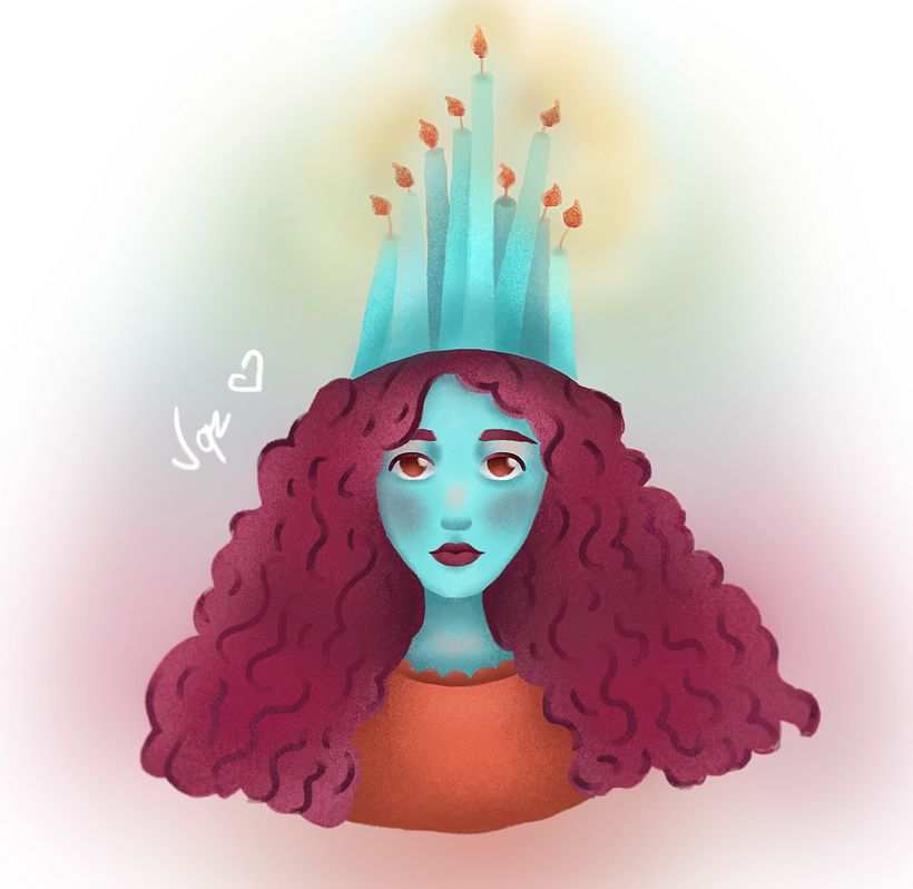 Trabalhando com 3 cores, voltando a ilustrar depois de muito tempo 