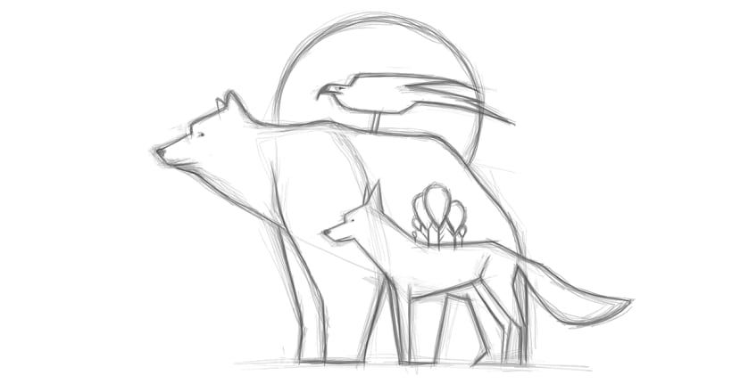 Sketch by Mercedes deBellard