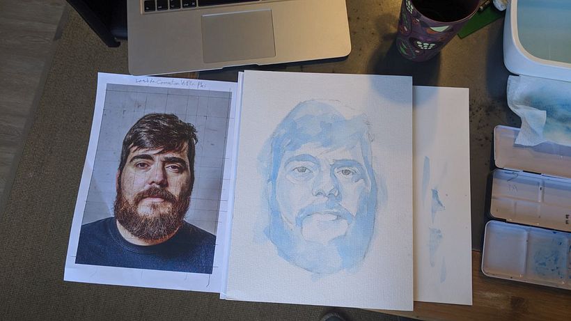 Mi Proyecto del curso: Retrato artístico en acuarela 2