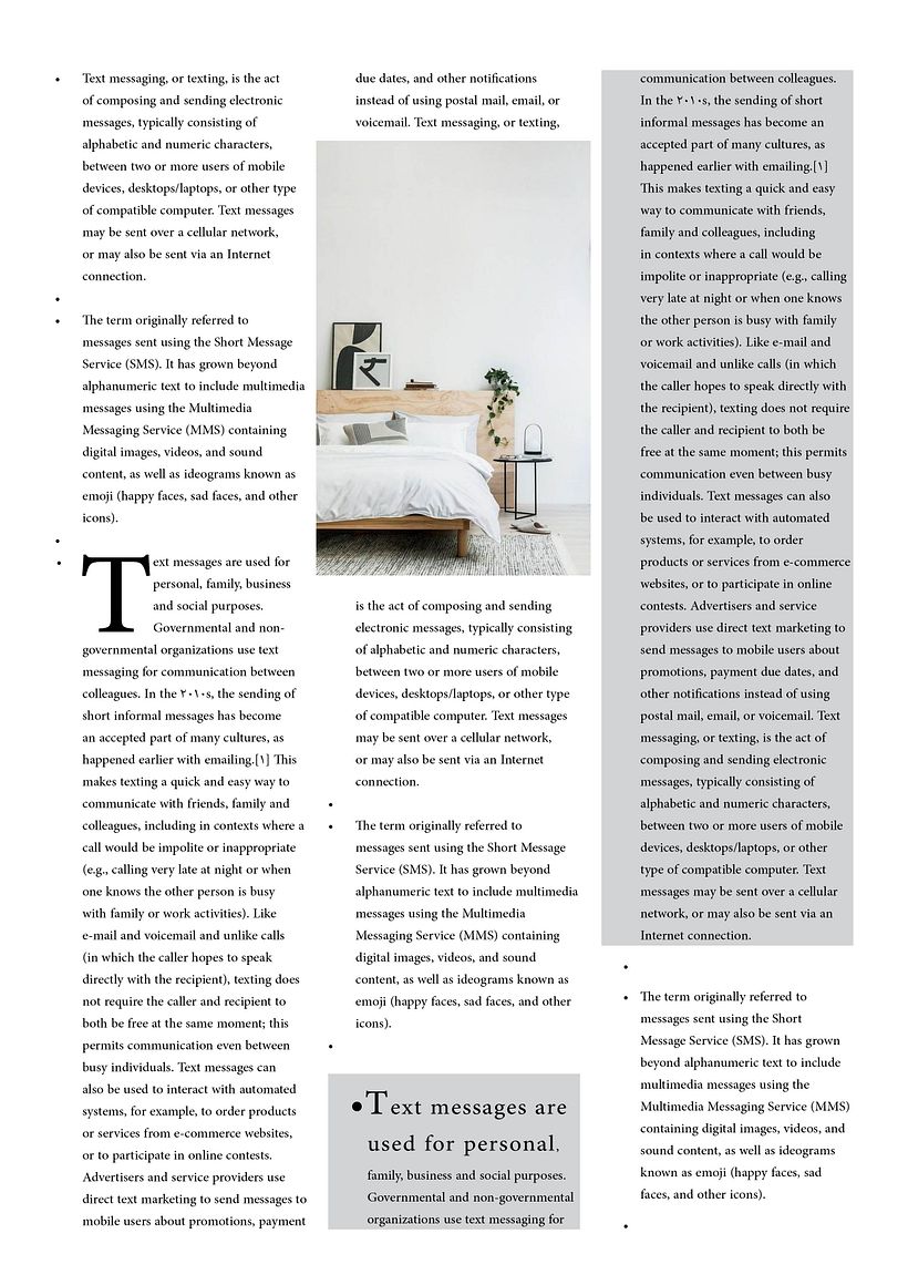 My project in Automated Editorial Design with Adobe InDesign course - Information Design