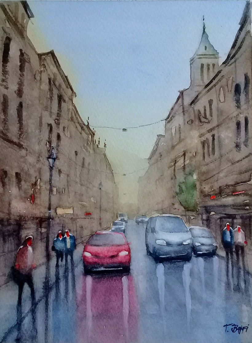 Mi Proyecto del curso: Paisajes urbanos en acuarela 1