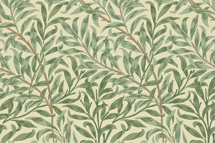 "Williow Bough” wallpaper, designed by William Morris, 1887
