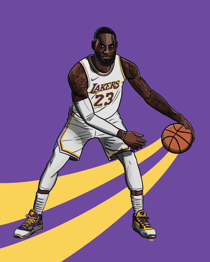 Este fue un proyecto personal, en el que me di la tarea de ilustrar a algunos de mis basquetbolistas favoritos.