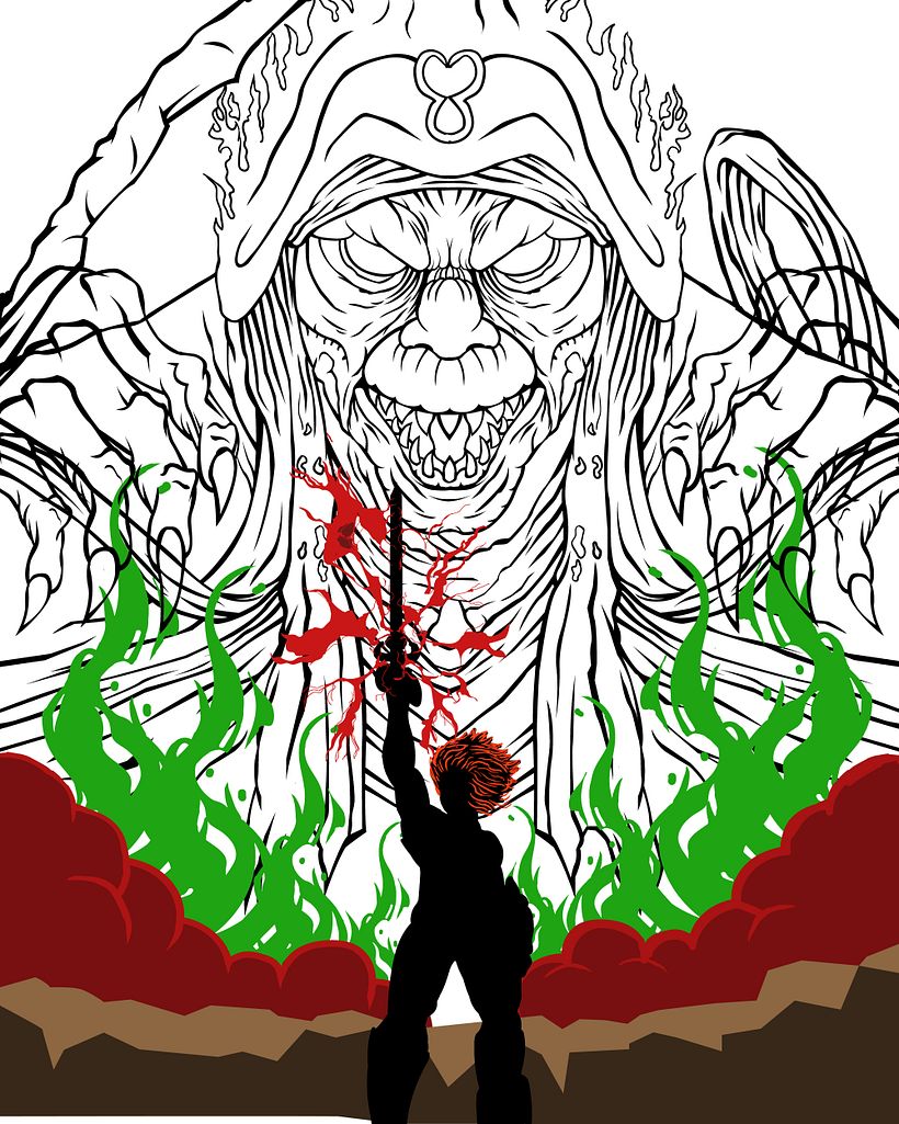 Mi Proyecto del curso: Ilustración vectorial: más volumen y rock and roll 3