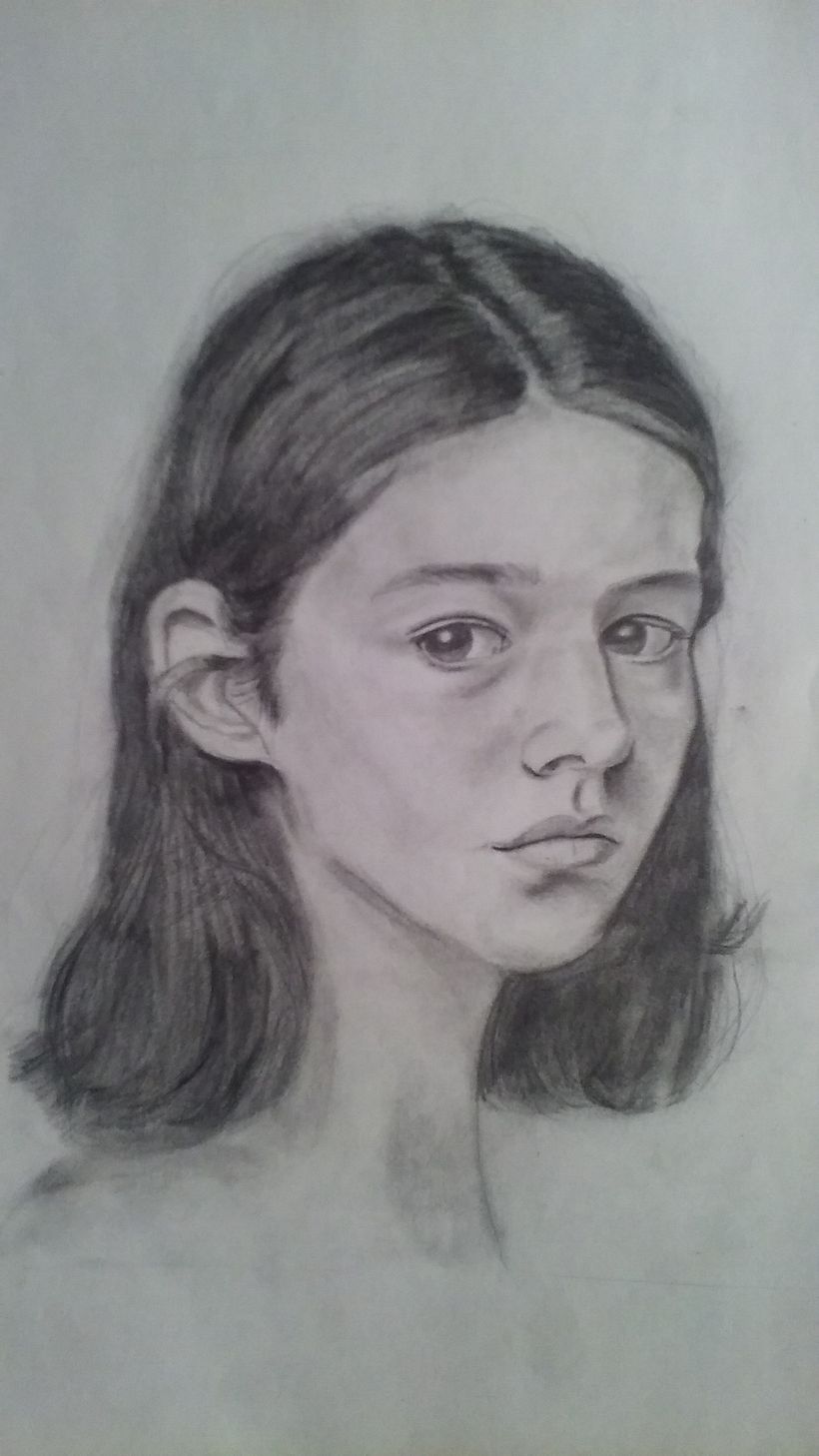 Mi Proyecto del curso: Retrato realista con lápiz de grafito 0
