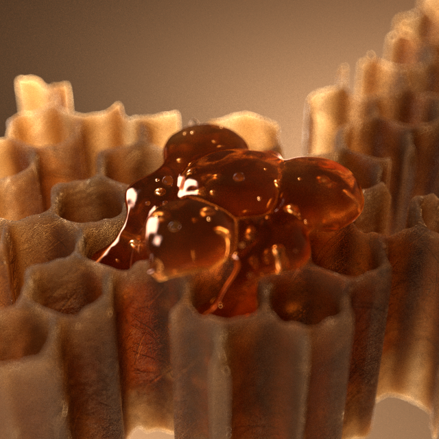 Honey Fluid simulation 1