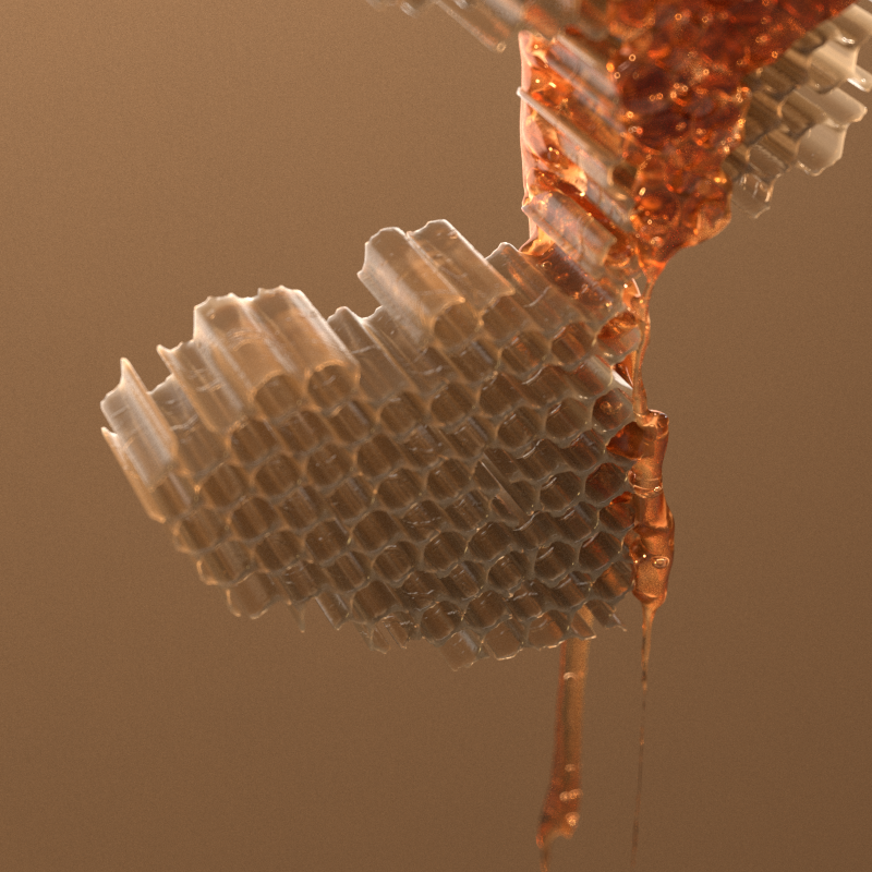 Honey Fluid simulation 2