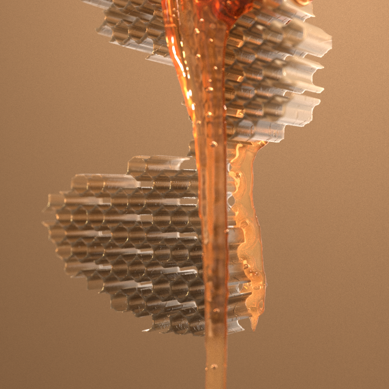 Honey Fluid simulation 3