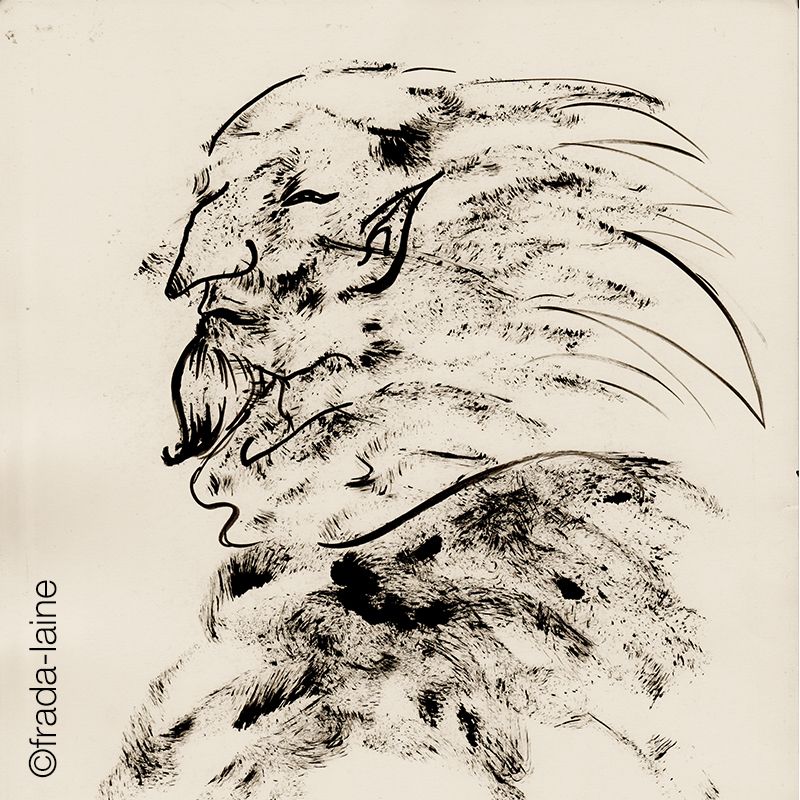 Manchas de Tinta china sobre papel CANSON