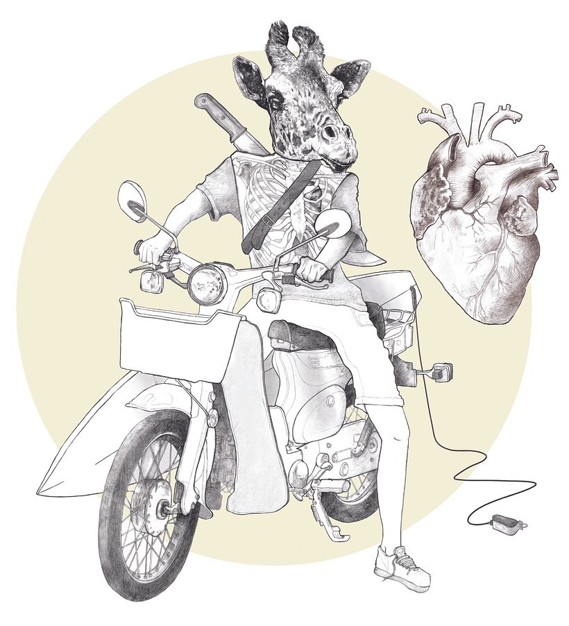 Una vez dibujado a lápiz, toca escanearlo y empezar a colocar los elementos digitalmente