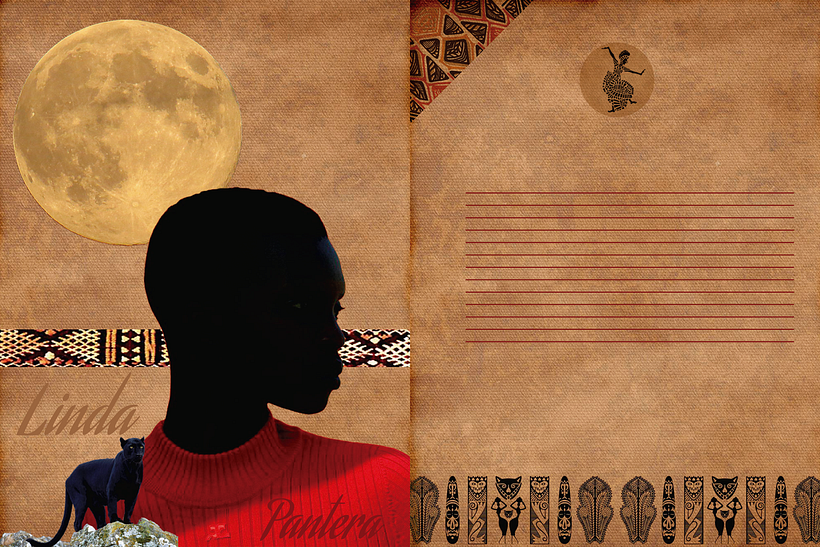 Postal inspirada en Liliana Romero