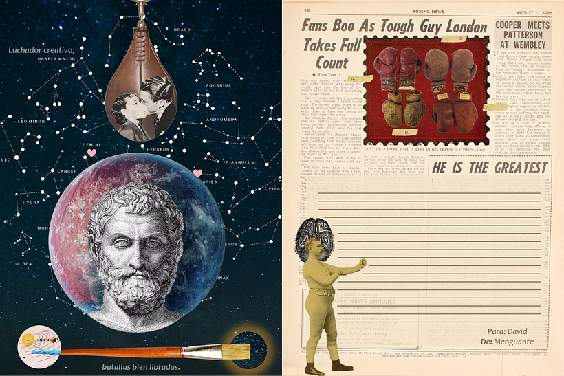 Postal inspirada en David Urazán