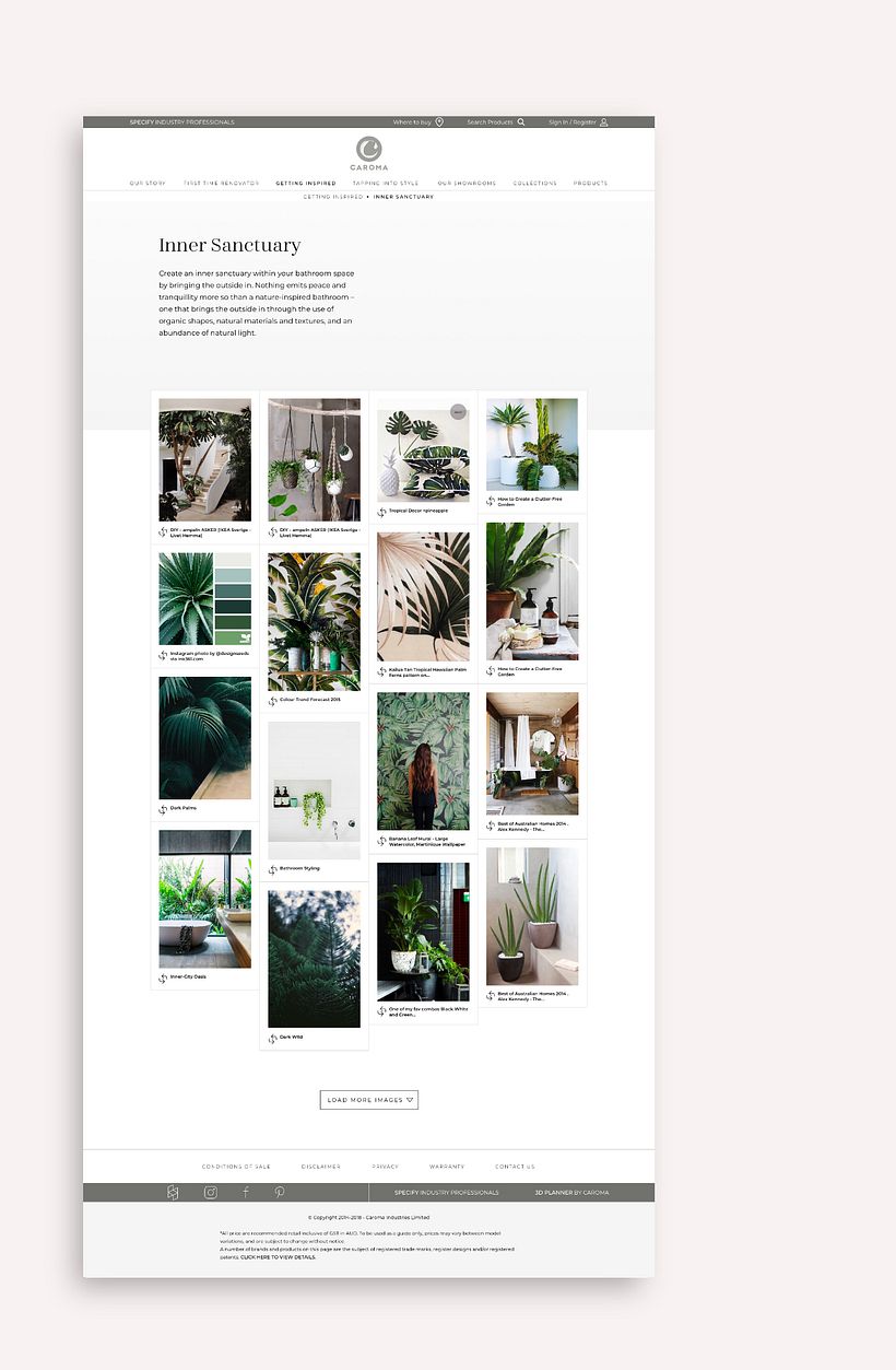 Caroma Australia . Website 10