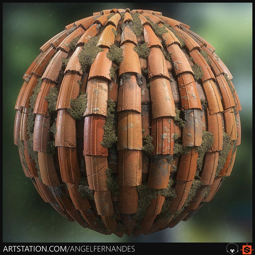 Mossy Roof Material 1