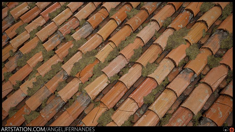 Mossy Roof Material 4