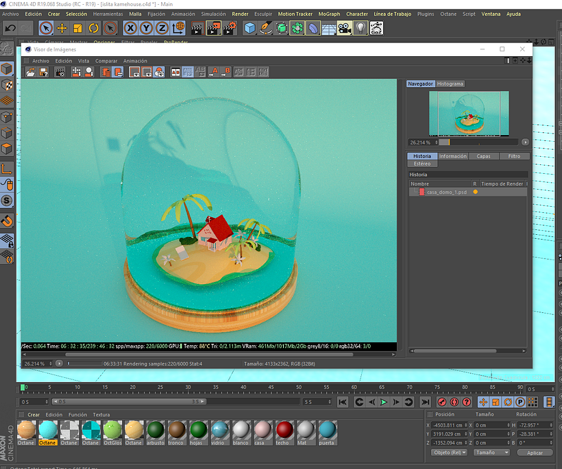 ayuda cinema 4d octane render 1