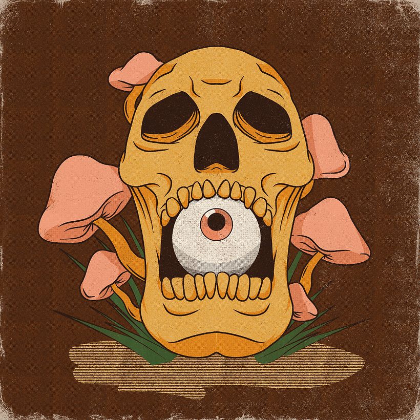 Shroomed Skull