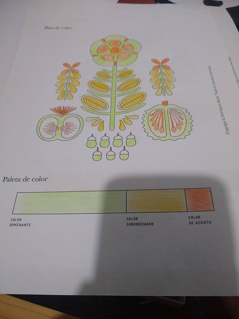 Práctica con colores, Colores Análogos