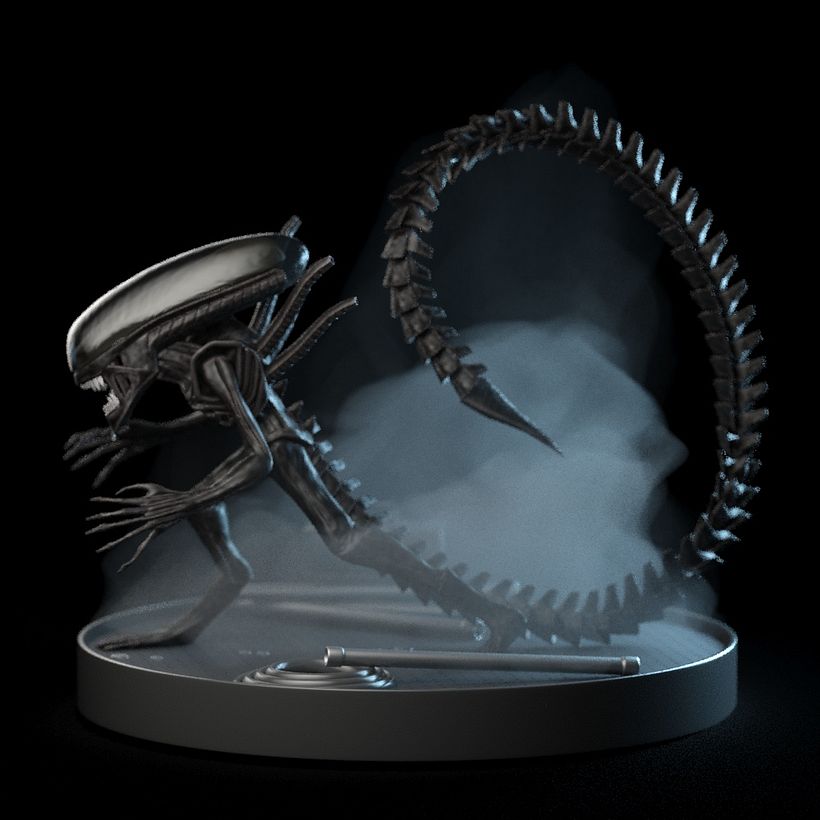 Alien 3D. 3DMax & Arnold