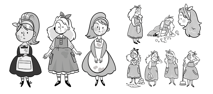 Cinderella - OFF! Neverstarting Tales - Ilustración tradicional