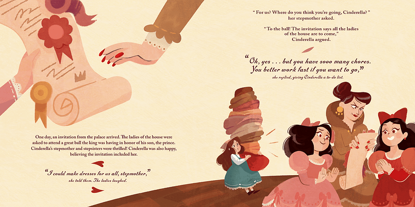 Cinderella - OFF! Neverstarting Tales - Ilustración tradicional