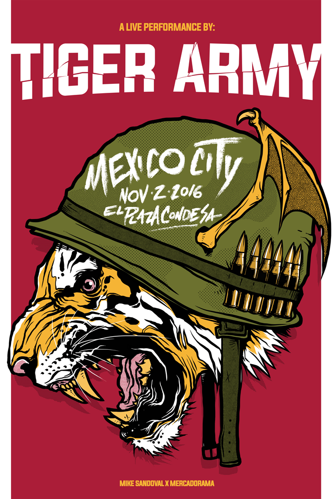 タイガーアーミーTigerArmy ポスター　サイコビリー Tiger Army Tiger Army Album Cover Sticker