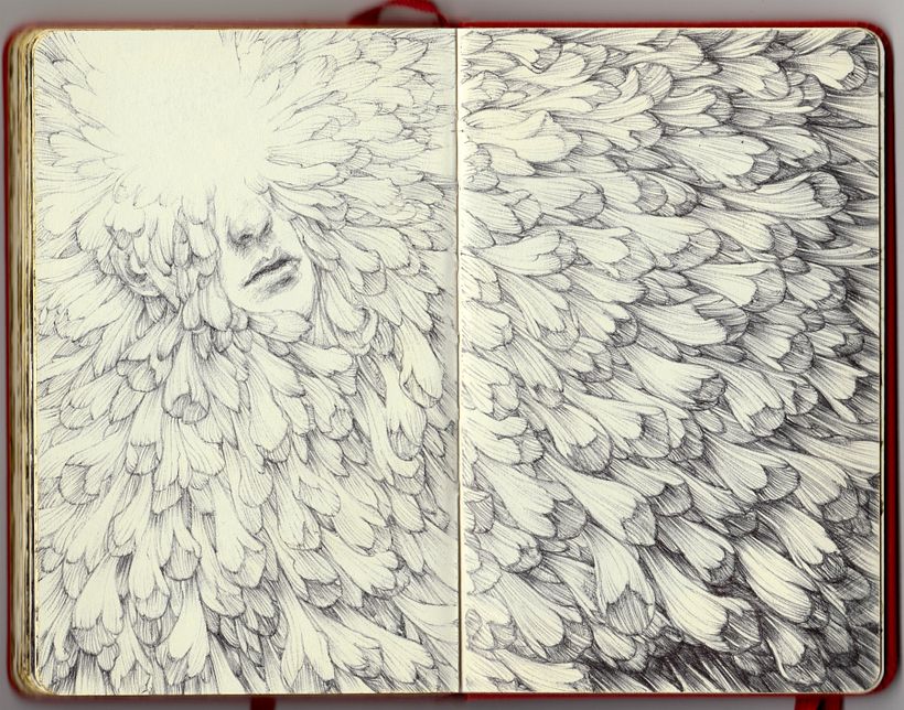 1 moleskine sketchbook + 23 bic pens 6