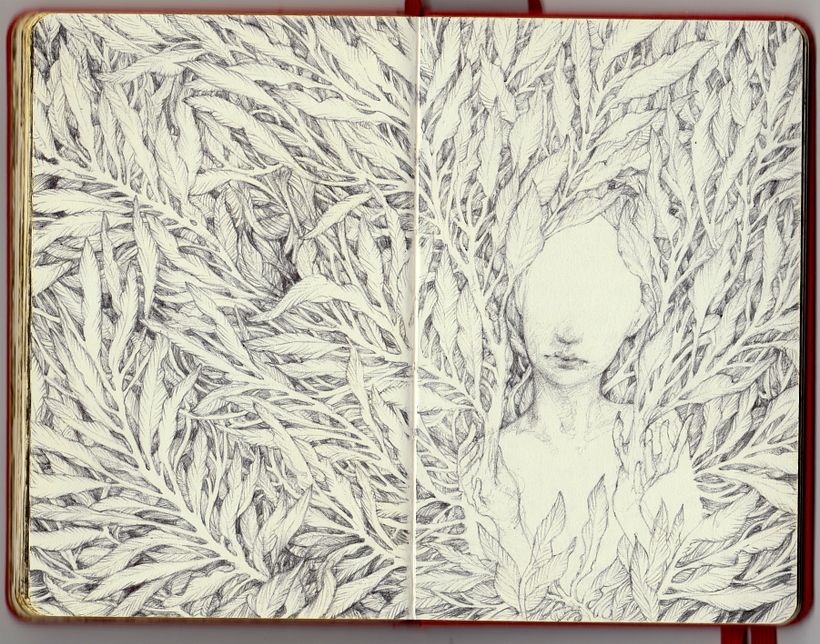 1 moleskine sketchbook + 23 bic pens 8