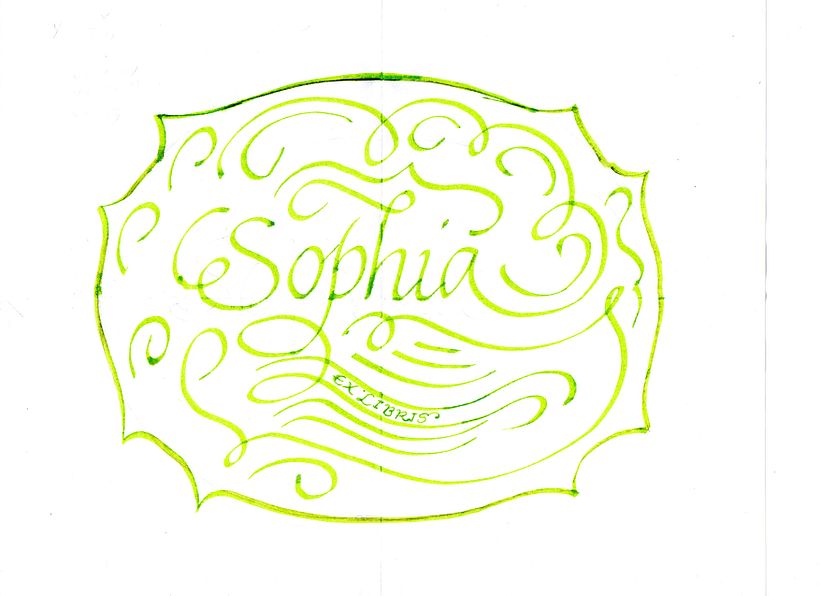 Mi Proyecto del curso: Caligrafía para un Ex libris 0