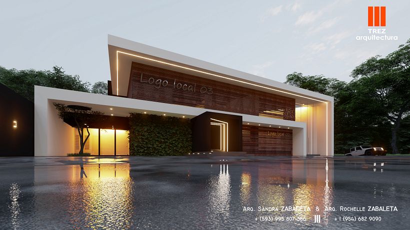 LOCAL COMERCIAL I  TREZ_arquitectura III  Arq. Sandra Zabaleta & Arq. Rochelle Zabaleta  DISEÑAMOS Y CONSTRUIMOS PARA TI... 