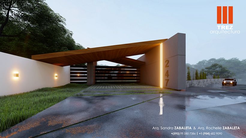 CERRAMIENTO I RIOBAMBA CASA H I QUITO TREZ_arquitectura III  Arq. Sandra Zabaleta & Arq. Rochelle Zabaleta 