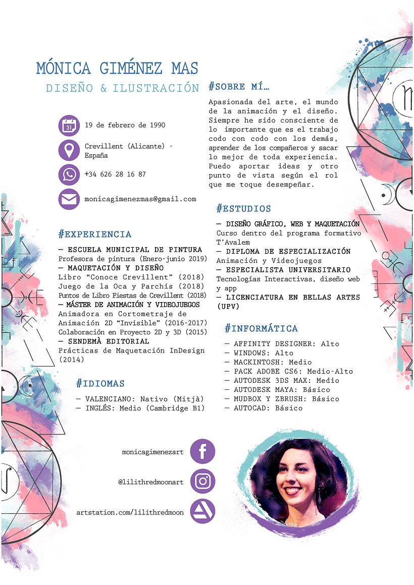 Curriculum vitae - Traditionele illustratie