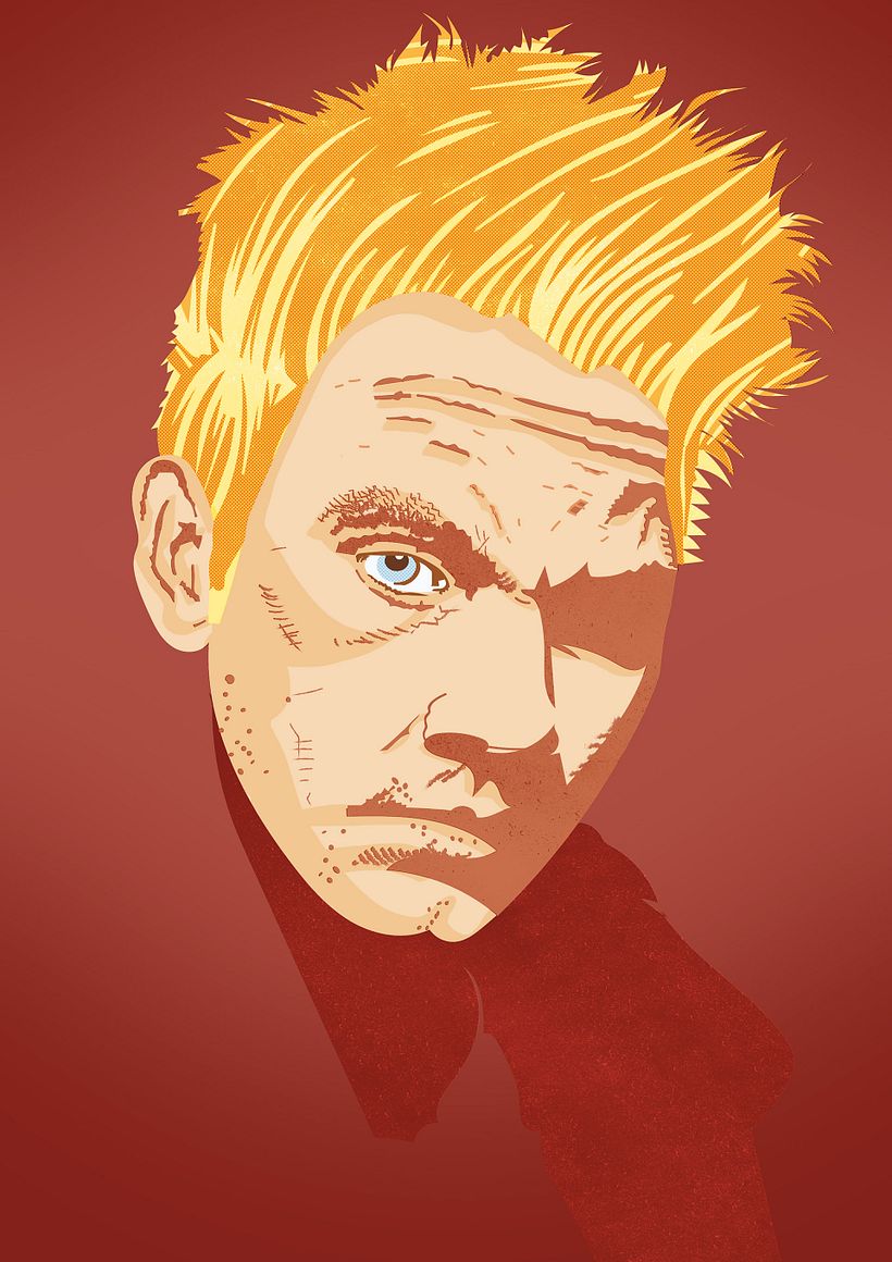 Hellblazer. John Costantine. Retrato vectorial - Design gráfico