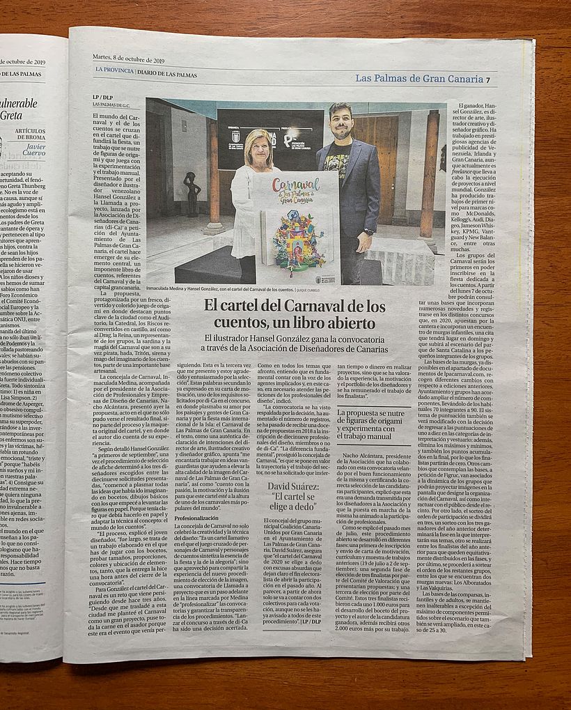 Cartel del Carnaval de Las Palmas de Gran Canaria 2020 12