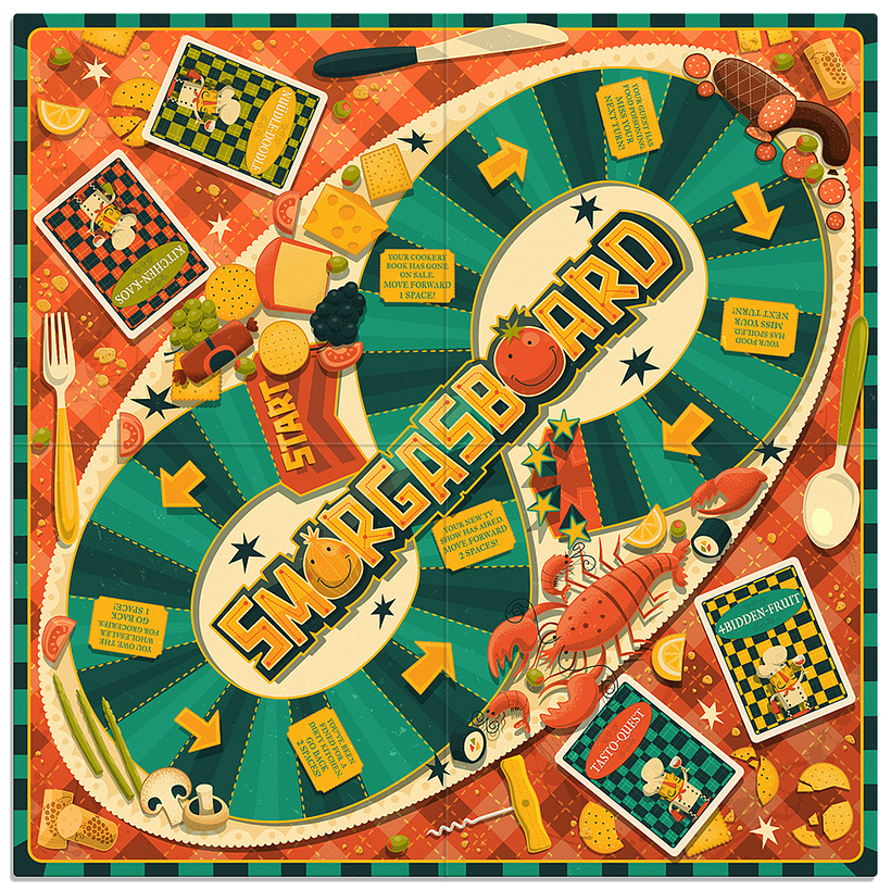 Smorgasboard - Traditional illustration