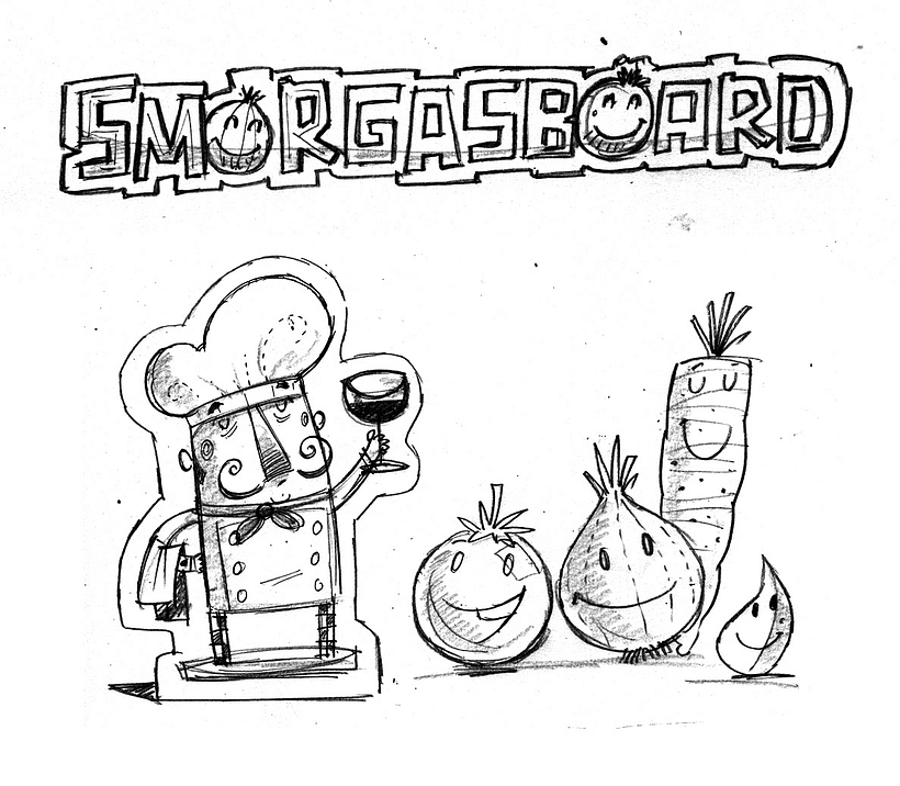 Smorgasboard - Traditional illustration