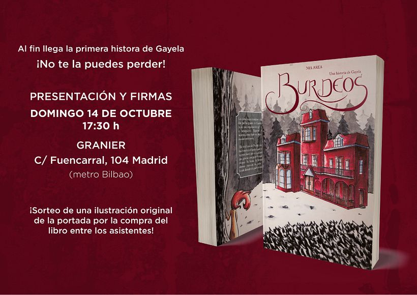 Banner para FB con motivo de la presentación de libro. Se hizo su versión para instagram.
