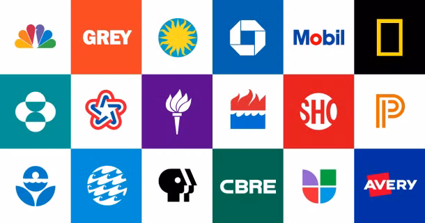 Some of the logos designed by Chermayeff & Geismar & Haviv