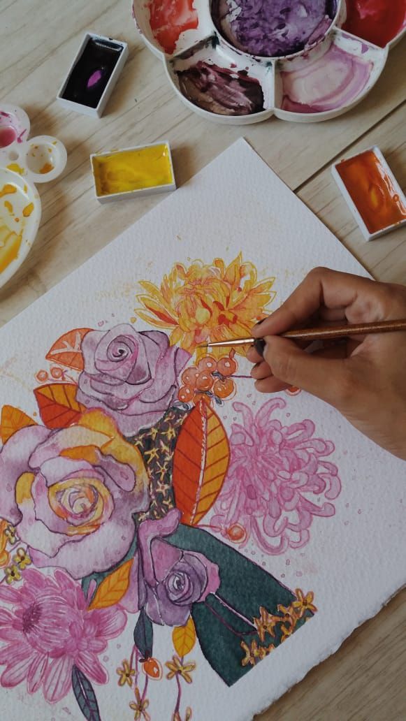 Mi Proyecto del curso: Creación de paletas de color con acuarela - Ilustración tradicional